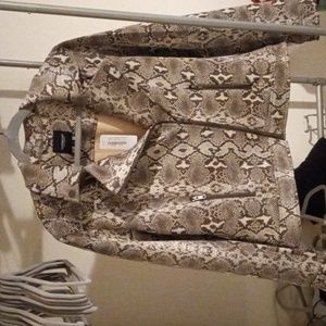 Liverpool Los Angeles python print moto jacket